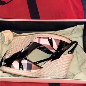 Burberry wedge heels